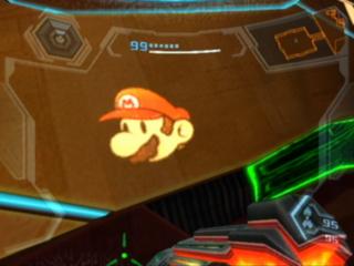 バンパーステッカー「スーパーペーパーマリオ」