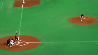 オヤジ3人で始球式