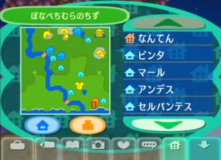 「ぼなぺち村」の地図