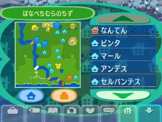 ぼなぺち村の地図