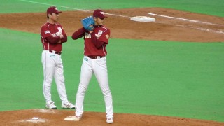8回2アウトから岩隈登場 8回2アウトから岩隈登場